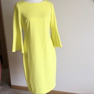 Calvin Klein yellow dress